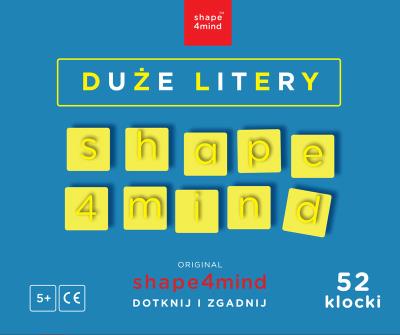 Okładka książki Shape4mind Duże Litery 156 sztuk