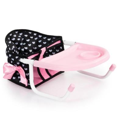 Opakowanie Siedzisko stołowe dla lalek różowo-czarne