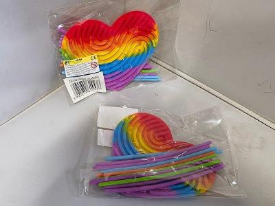 Opakowanie Silikonowa układanka antystresowa Serce