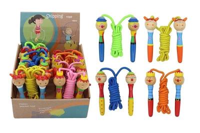 Opakowanie Skakanka drewniana - zwierzątka mix