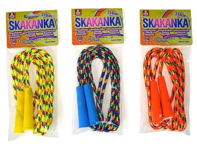Opakowanie Skakanka sznurkowa 210cm MIX