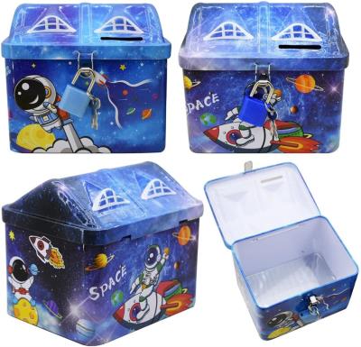 Opakowanie Skarbonka domek kosmos kłódka MIX