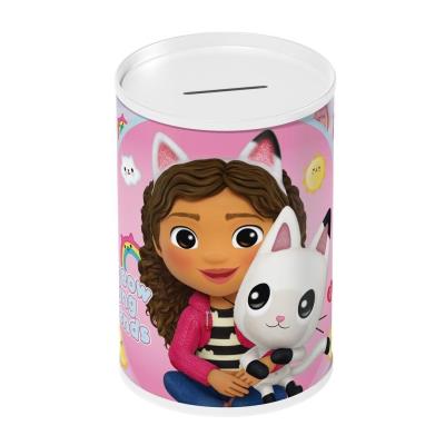 Skarbonka metalowa koci domek Gabi. Wydawca: Diakakis. SmakLiter.pl Opakowanie Skarbonka metalowa koci domek Gabi