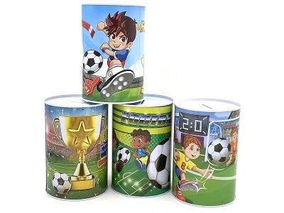 Opakowanie Skarbonka metalowa Piłka nożna mix