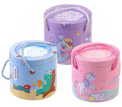 Opakowanie Skarbonka metalowa z kulkami okrągła MIX