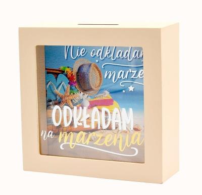 Opakowanie Skarbonka na marzenia plaża