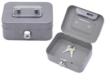 Opakowanie Skarbonka schowek zamykana 2 klucze metal szara
