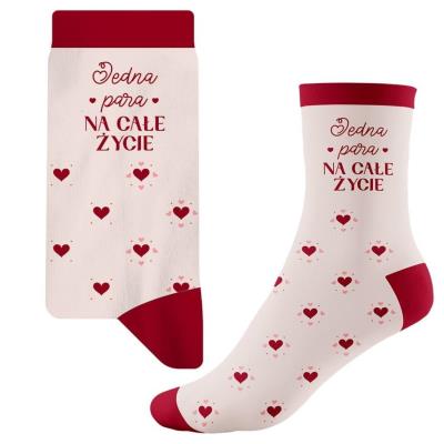 Opakowanie Skarpetki dla dziewczyny Jedna Para Na Całe Życie