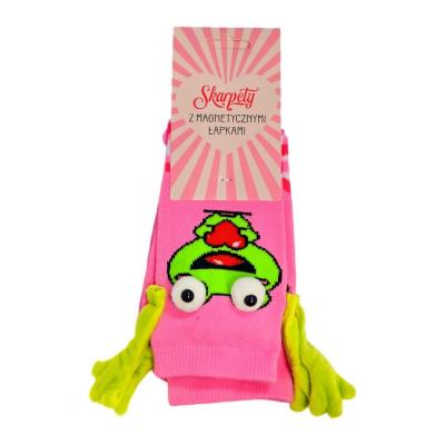 Opakowanie Skarpetki z magnetycznymi łapkami. Różowe
