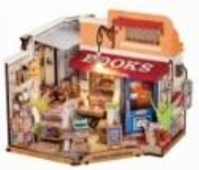 Opakowanie Składany Drewniany Model LED - Księgarnia