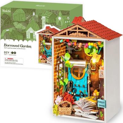 Opakowanie Składany Drewniany Model LED Leśny ogródek