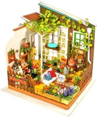 Opakowanie Składany Drewniany Model LED - Ogród