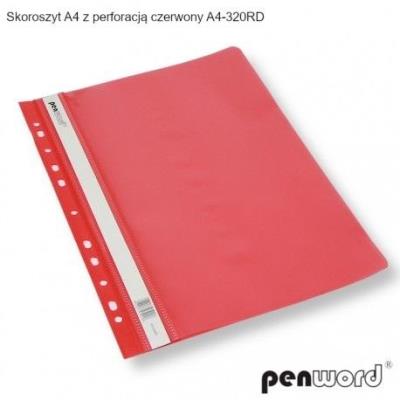 Skoroszyt A4 z perforacją czerwony (20szt). Wydawca: PENWORD. SmakLiter.pl Opakowanie Skoroszyt A4 z perforacją czerwony (20szt)