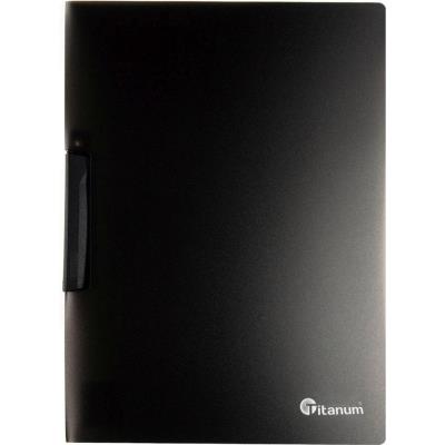 Skoroszyt z klipem A4 czarny. Wydawca: Titanum. SmakLiter.pl Opakowanie Skoroszyt z klipem A4 czarny