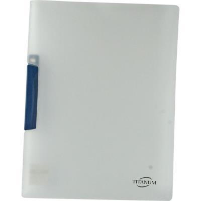 Skoroszyt z klipem A4 niebieski. Wydawca: Titanum. SmakLiter.pl Opakowanie Skoroszyt z klipem A4 niebieski