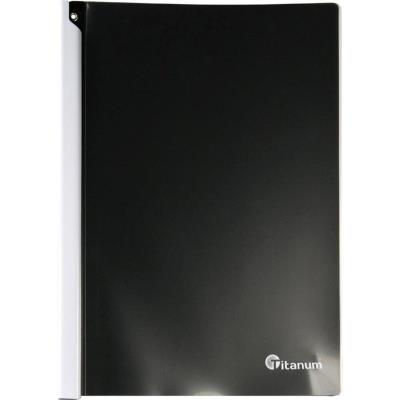 Skoroszyt zaciskowy A4 czarny. Wydawca: Titanum. SmakLiter.pl Opakowanie Skoroszyt zaciskowy A4 czarny