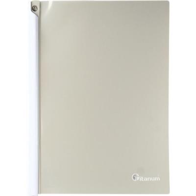 Skoroszyt zaciskowy A4 szary. Wydawca: Titanum. SmakLiter.pl Opakowanie Skoroszyt zaciskowy A4 szary