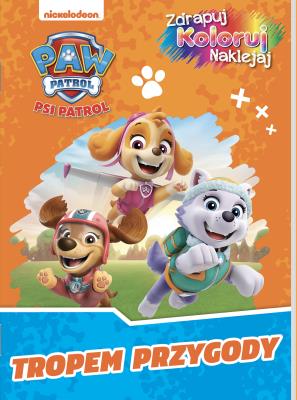Okładka książki Skye i jej przyjaciele. Psi Patrol. Zdrapuj, koloruj, naklejaj