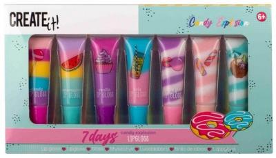 Opakowanie Słodki błyszczyk 7szt CREATE IT!