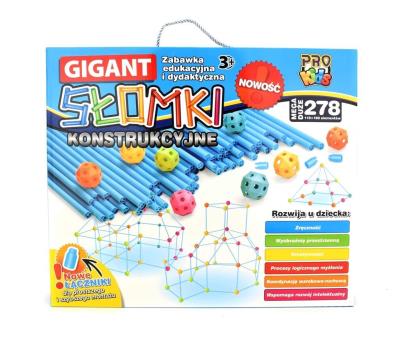 Opakowanie Słomki konstrukcyjne Gigant 278 elementów