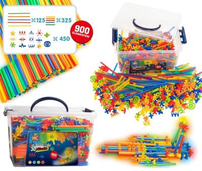 Opakowanie Słomki konstrukcyjne świecące w ciemności 900el