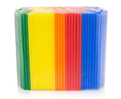 Opakowanie Słomki proste MIX 8x240mm 500szt
