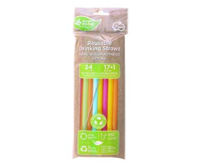 Opakowanie Słomki wielokrotnego użytku 17szt + szczoteczka