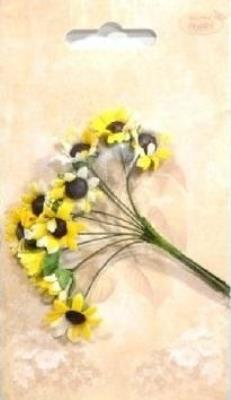 Opakowanie Słoneczniki papierowe 10szt naturalne