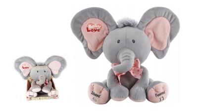 Opakowanie Słonik interaktywny A Kuku szaro-różowy