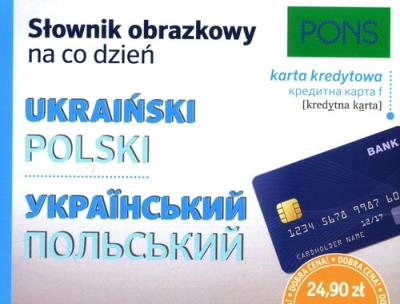 Okładka książki Słownik obrazkowy na co dzień ukraińsko-pol. PONS