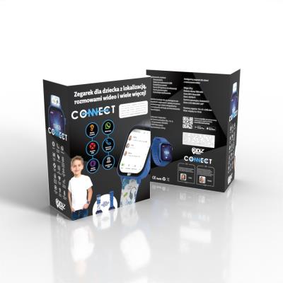 Opakowanie Smartwatch dla dziecka KiDiZ Connect niebieski