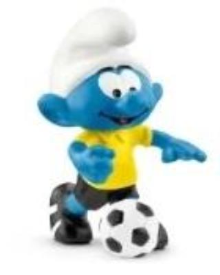 Opakowanie Smerf piłkarz