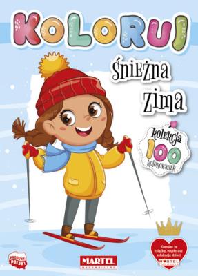 Okładka książki Śnieżna zima. Koloruj