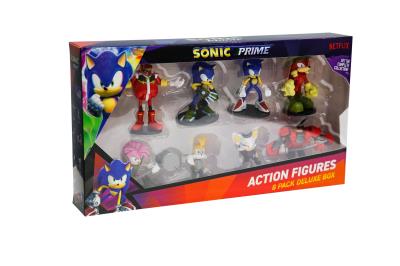 Opakowanie Sonic prime figurka akcji zestaw 8 figurek
