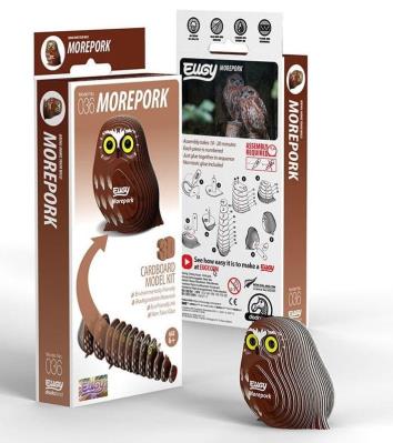 Opakowanie Sowa Ciemnolica Eugy. Eko Układanka 3D