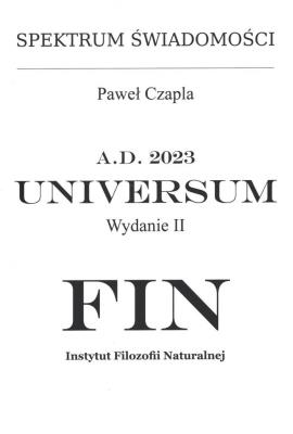 Spektrum Świadomości w.2. Autor: Czapla Paweł. SmakLiter.pl Okładka książki Spektrum Świadomości w.2