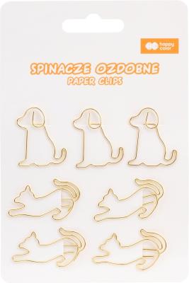 Spinacze ozdobne CAT&DOG Happy Color 7 szt.. Wydawca: HAPPY COLOR. SmakLiter.pl Opakowanie Spinacze ozdobne CAT&DOG Happy Color 7 szt.