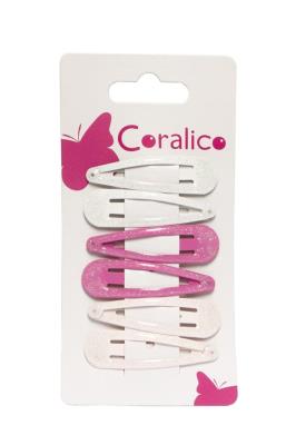 Opakowanie Spinki z brokatem 6szt