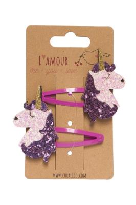 Opakowanie Spinki z jednorożcem 2szt