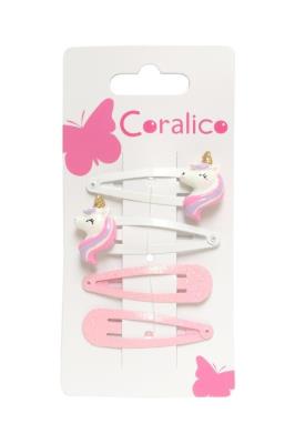 Opakowanie Spinki z jednorożcem 4szt