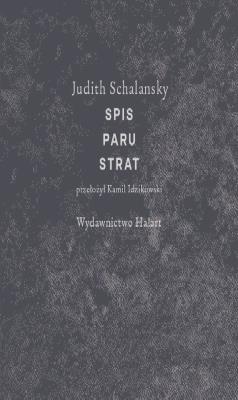Spis paru strat. Autor: Schalansky Judith. SmakLiter.pl Okładka książki Spis paru strat