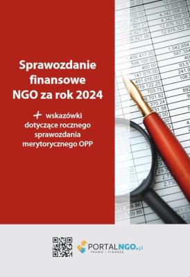 Sprawozdanie finansowe NGO za rok 2024. Autor: Trzpioła Katarzyna. SmakLiter.pl Okładka książki Sprawozdanie finansowe NGO za rok 2024