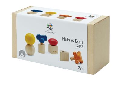 Opakowanie Śruby Wkrętki kolorowe zabawki drewniane