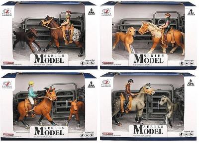 Opakowanie Stadnina z końmi, jeźdzcem i akcesoriami MIX