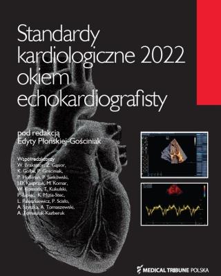 Okładka książki Standardy kardiologiczne 2022 okiem echokardiografisty