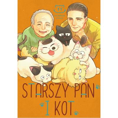 Starszy Pan i Kot tom 11. Autor: Umi Sakurai. SmakLiter.pl Okładka książki Starszy Pan i Kot tom 11