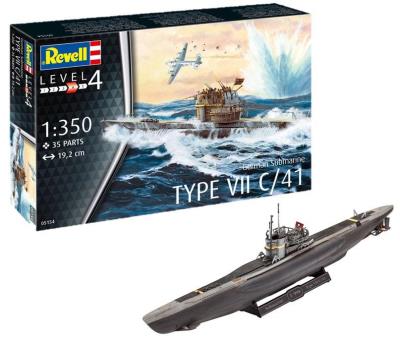 Opakowanie Statek 1:350 German Submarine Type VII C/41