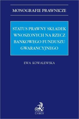 Okładka książki Status prawny składek wnoszonych...