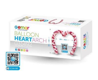 Opakowanie Stelaż serce stojące 220x260cm