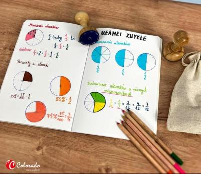 Opakowanie Stempel koło ułamkowe